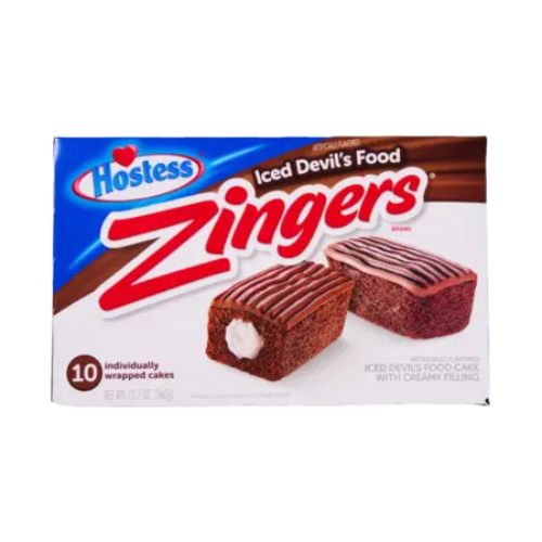 Hostess Zingers Chocolate 380g – Saftige Schoko-Kuchenschnitten mit cremiger Füllung