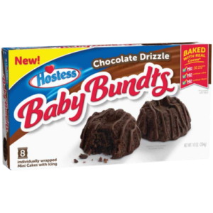 Hostess Baby Bundts Chocolate 8er – Saftige Mini-Gugelhupf-Kuchen mit Schokoladengeschmack