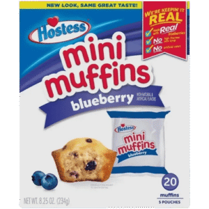 Hostess Mini Muffins Blueberry Chip 234g – Saftige Mini-Muffins mit Blaubeerstückchen