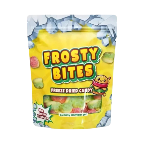 Frosty Bites Gummy Hamburger 24x50g – Lustige Gummibonbons in Mini-Hamburger-Form