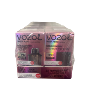 vozol pods strawberry raspberry cherry vape 5x12ml