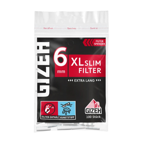 gizeh black xl slim filter 6mm rauchgenuss