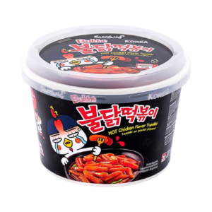 Samyang Spicy Tteokbokki Bowl 16x185g – Koreanische Reiskuchen in scharfer Sauce