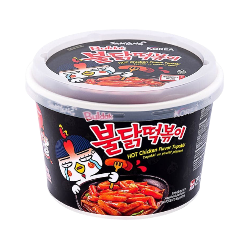 Samyang Spicy Tteokbokki Bowl 16x185g – Koreanische Reiskuchen in scharfer Sauce