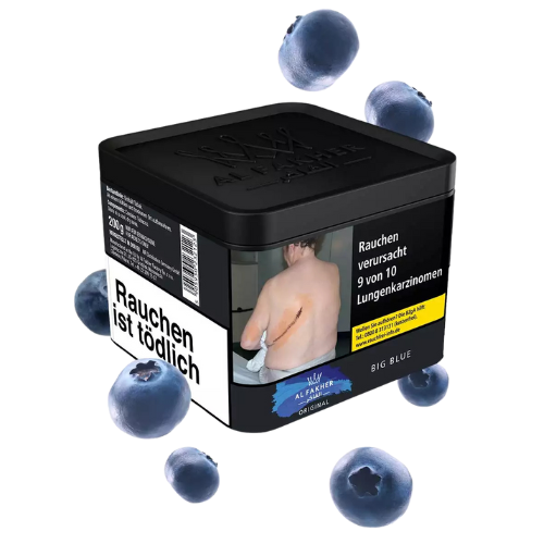 Al Fakher Tabak Big Blue 200g – Shisha-Tabak mit Blaubeer- und Cooling-Aroma