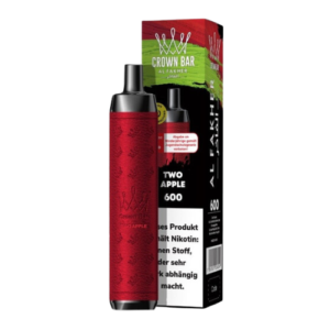 Al Fakher Vape Two Apple 10x600er – klassischer Doppelapfel-Geschmack für bis zu 600 Züge.