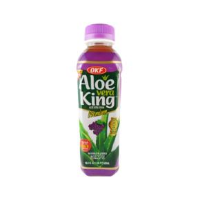 Aloe Vera OKF Grape 20x500ml Aloe-Vera-Getränk mit Traubengeschmack und Aloe-Vera-Stückchen für Großhandel und Wiederverkäufer