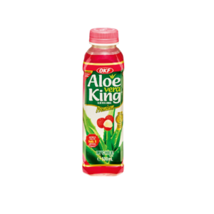 Aloe Vera OKF Lychee 20x500ml Aloe-Vera-Getränk mit Litschi-Geschmack und Aloe-Vera-Stückchen für Großhandel und Wiederverkäufer