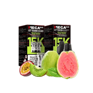 MegaBar Kiwi Passionfruit Guava GT15000 5x12ml – Exotischer Vape mit Kiwi