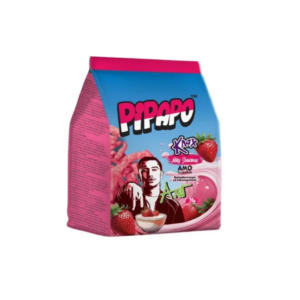 PIPAPO AMO Knax Chips Milky Strawberry 24x70g – Knusprige Chips mit Erdbeer-Milchgeschmack
