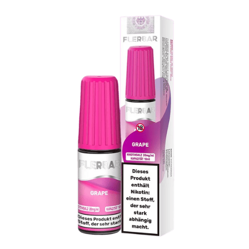 Flerbar Liquid Grape 10x10ml – Fruchtiges Nikotinsalz-Liquid mit süßer Traube