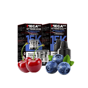 MegaBar Blueberry Cherry Cranberry GT15000 5x12ml – Fruchtiger Beerenmix-Vape für bis zu 15.000 Züge