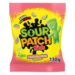 Sour Patch Kids Watermelon 10x130g – Süß-saure Wassermelonen-Kaubonbons im 10er-Pack