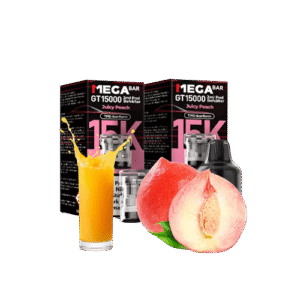 MegaBar Juicy Peach GT15000 5x12ml – Pfirsich-Vape mit bis zu 15.000 Zügen
