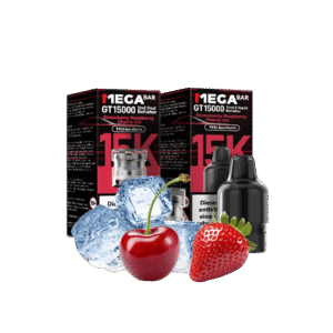 MegaBar Strawberry Raspberry Cherry Ice GT15000 5x12ml – Fruchtig-frischer Beerenmix-Vape mit Ice-Note