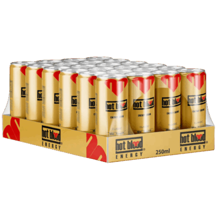 Hot Blood Energy Original 24x250ml – Klassischer Energy-Drink mit DPG