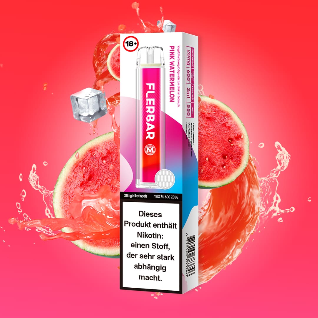 Flerbar Vapes Pink Watermelon 10x600er - deKaufmann