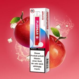 flerbar vapes 600er apple ice apfel kühl erfrischend dampfen