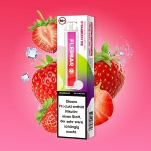 flerbar vapes 600er strawberry ice erdbeere kühl erfrischend dampfen