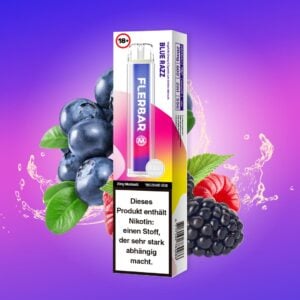 flerbar vapes 600er blue razz blaubeere himbeere süß sauer dampfen