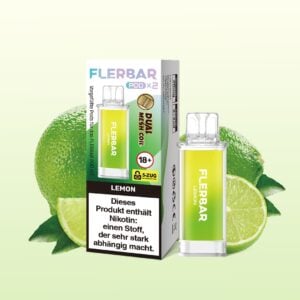 Flerbar Pods Lemon 10x2er – erfrischender Zitronengeschmack für ein spritziges Vaping-Erlebnis.