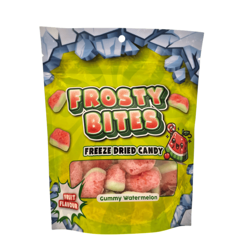 Frosty Bites Gummy Watermelon 24x50g – Fruchtige Gummibonbons mit erfrischendem Wassermelonengeschmack