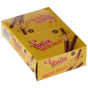 Twix Wafer Roll leckere Schokoladenumhüllte Karamell-Sticks