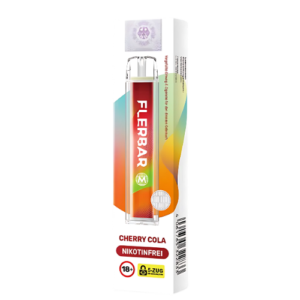 Flerbar Vapes Nikotinfrei 600er Cherry Cola 10 Stück – Fruchtig-prickelnde Cola mit Kirschgeschmack