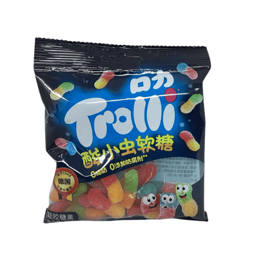 Asia Trolli Sour Worms Gummy 10x60g – Saure Fruchtgummi-Würmer im Asia-Style