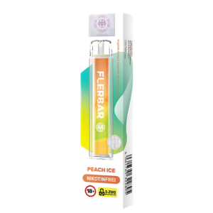 Flerbar Vapes Nikotinfrei 600er Peach Ice 10 Stück – Fruchtig-frischer Pfirsichgenuss ohne Nikotin