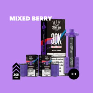 5x Al Fakher 30K Hypermax Akku + 2x5 Pods Mixed Berry – Vape-Bundle mit Akku & Pods