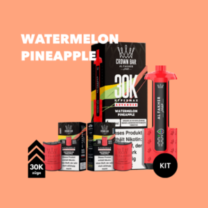 5x Al Fakher 30K Hypermax Akku + 2x5 Pods Watermelon Pineapple – Vape-Bundle mit Akku & Pods