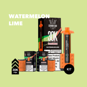 5x Al Fakher 30K Hypermax Akku + 2x5 Pods Watermelon Lime – Vape-Bundle mit Akku & Pods
