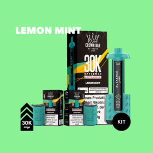 5x Al Fakher 30K Hypermax Akku + 2x5 Pods Lemon Mint – Vape-Bundle mit Akku & Pods