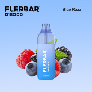 flerbar blue razz 10x16k blaubeere himbeere vape