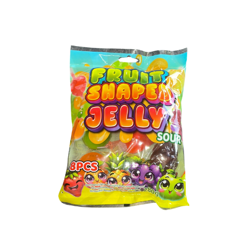 Fruit Shaped Jelly Bag Sour 30x35g – Saure Fruchtjellys im Beutel für Kinder & Verkauf