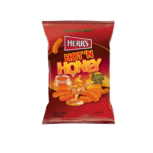 Herr’s Hot Honey 12x113g – Süß-scharfe Chips mit Honig und Chili aus den USA