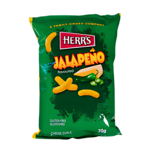 Herr's Jalapeño 18x70g – Würzig-scharfer Chipsgenuss mit echtem Jalapeño-Flavor