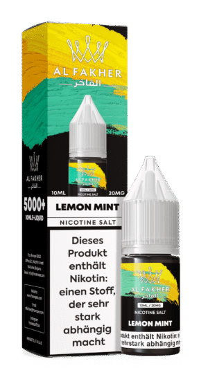al fakher liquid lemon mint zitrone minze dampfer liquid 10x10ml