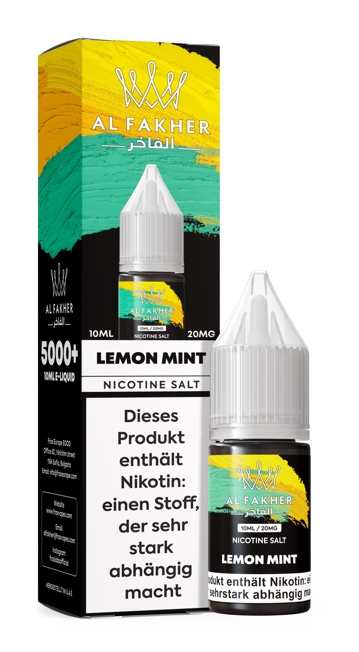 al fakher liquid lemon mint zitrone minze dampfer liquid 10x10ml