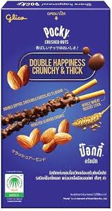 Pocky Double Happiness Crunchy n Thick 10x25g – Knusprige Sticks mit dicker Schokoladenschicht