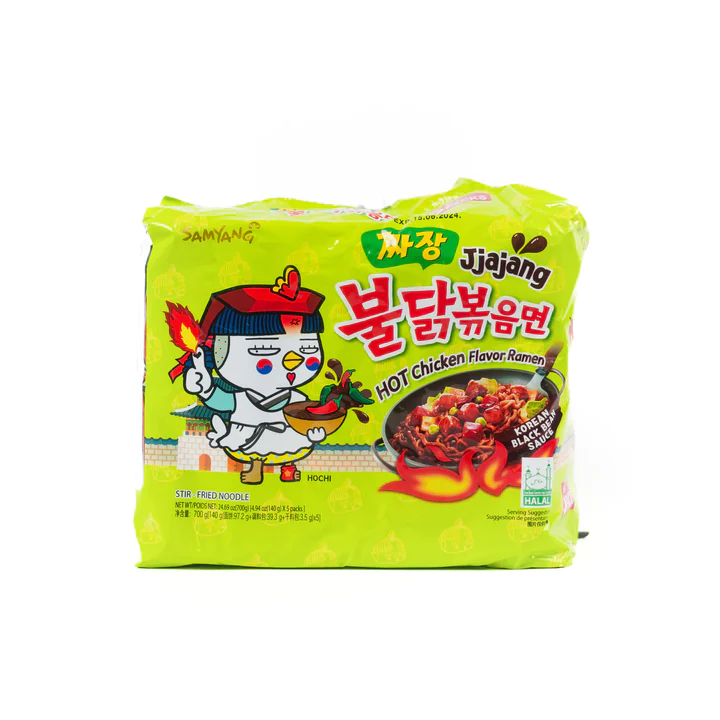 samyang buldak korean jjajang instant nudeln schwarzes bohnenpaste scharf