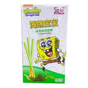 Spongebob Sticks Matcha 48g – Matcha-Lollisticks mit Spongebob-Design