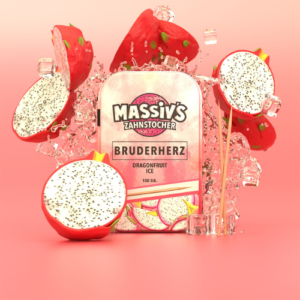 Al Massiva Zahnstocher Bruderherz Dragonfruit Ice 10x100Stk – Aromatisierte Zahnstocher mit Drachenfrucht & Ice