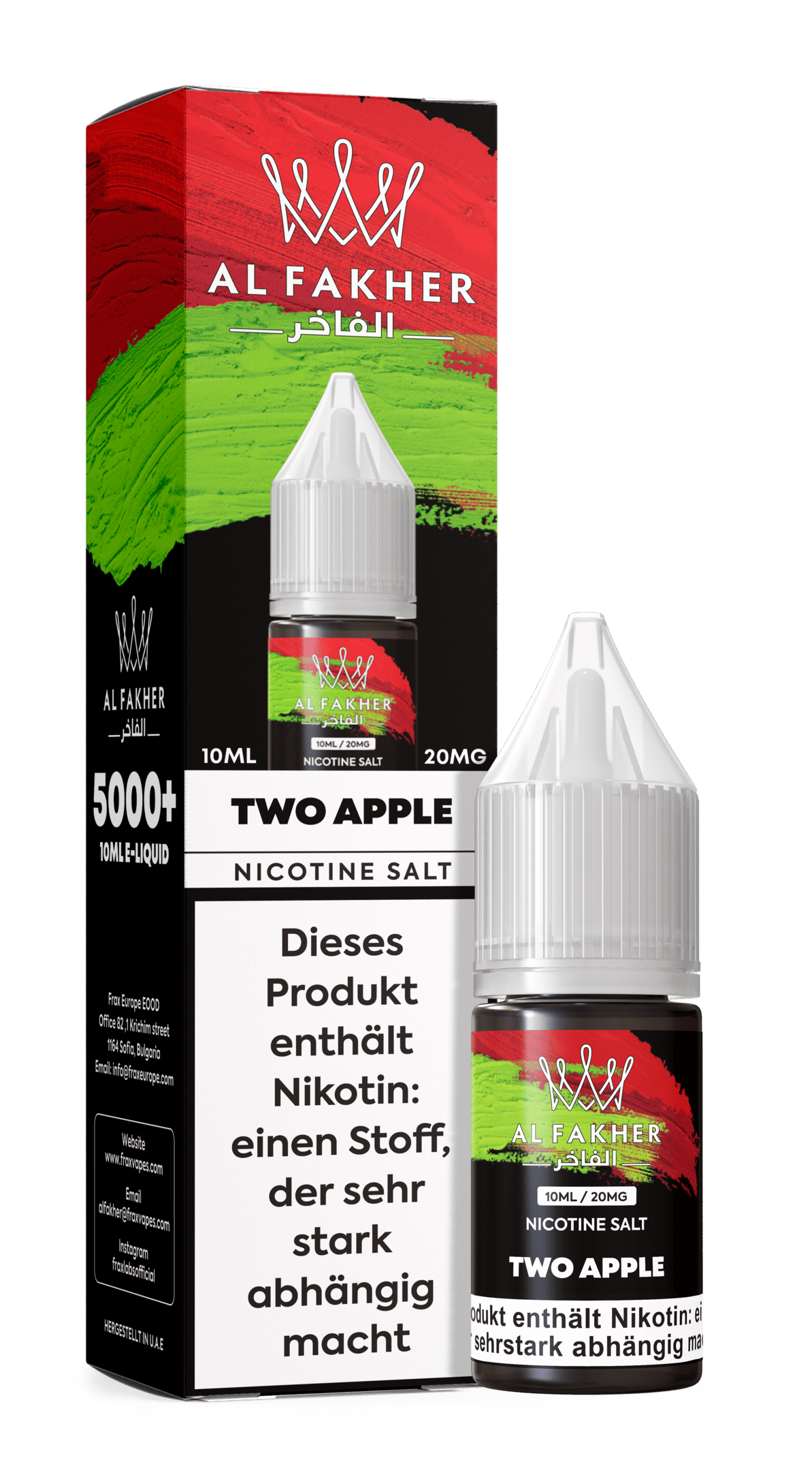 al fakher liquid two apple doppelapfel anis apfel dampfer liquid 10x10ml