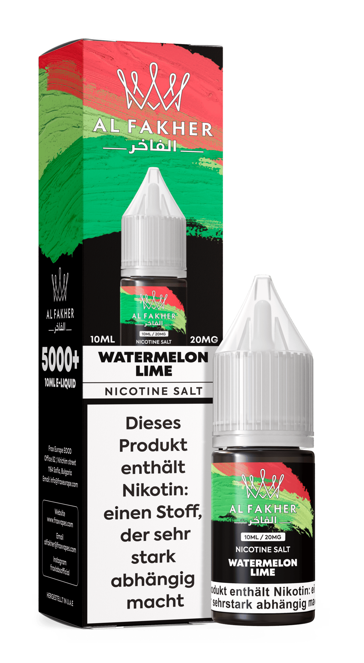 al fakher liquid watermelon lime wassermelone limette dampfer liquid 10x10ml