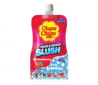 Chupa Chups Freeze And Squeeze Slush Strawberry 12x250ml – Eiskalter Erdbeer-Slushy-Genuss
