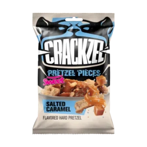 crackzel pretzel pieces salted caramel snack