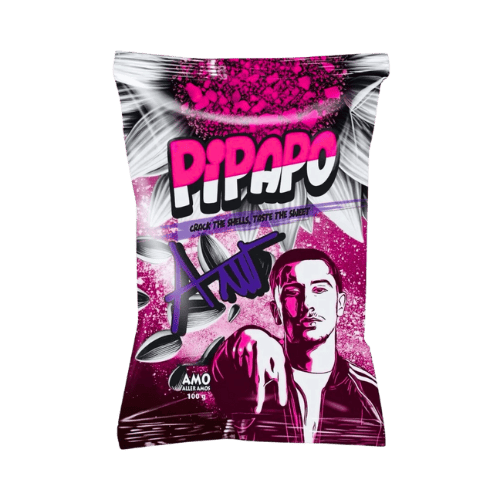Amo Pipapo Körner Popcorn 42x100g – Geröstete Sonnenblumenkerne mit süßem Popcorn-Geschmack