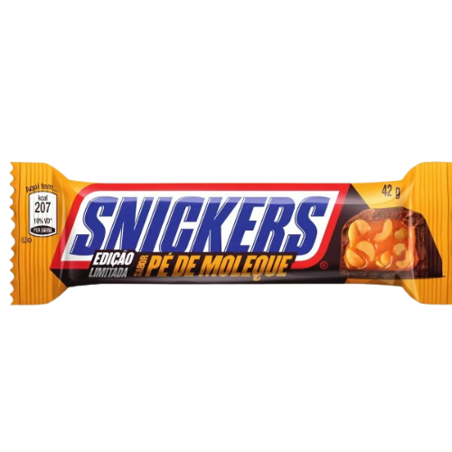 snickers sabor pe de moleque 20x42g erdnuss karamell brasilien